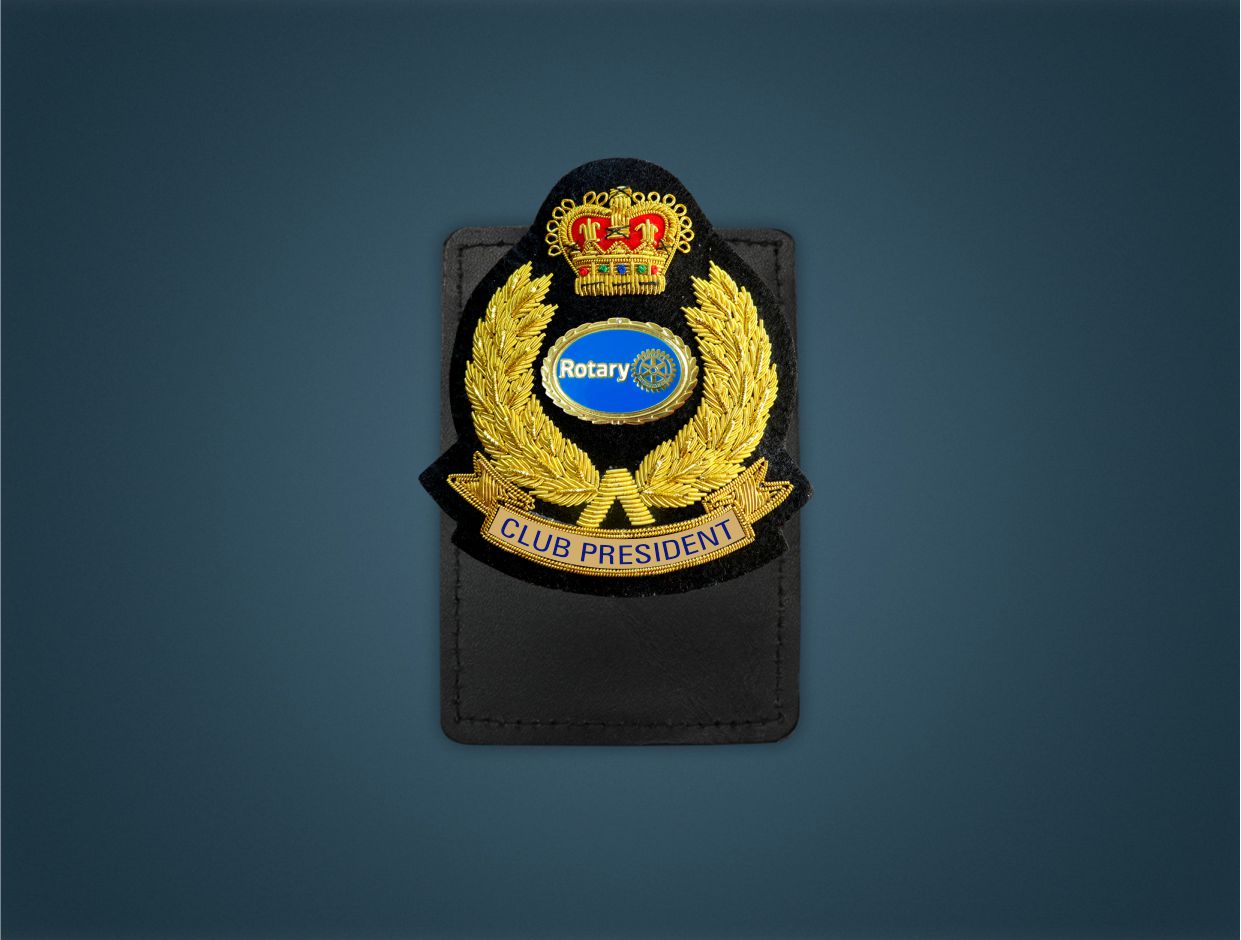 Rotary Club Designation - Deluxe Magnetic Pocket Badge