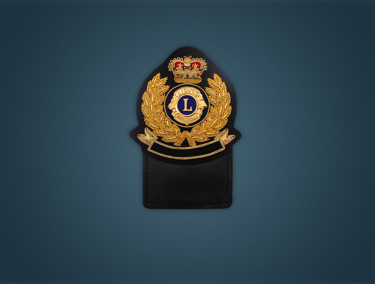 Lions Club Designation - Deluxe Magnetic Pocket Badge