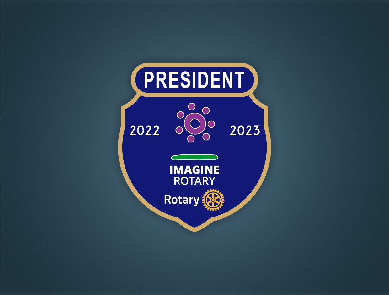 Rotary Theme 2022-23 Acrylic Pocket Badge