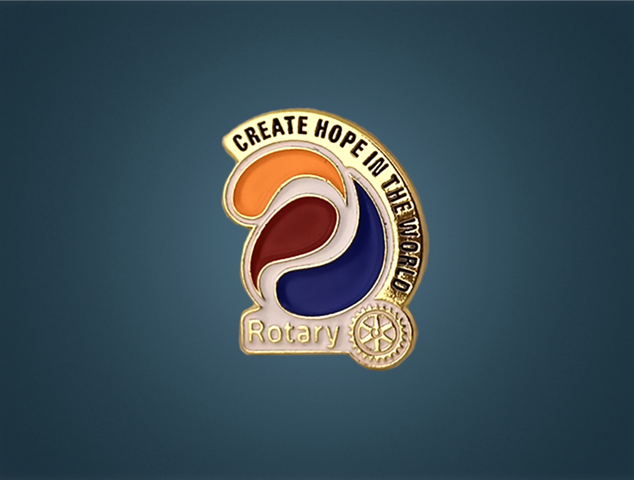 Rotary Theme 2023-24 Gold Member Pin