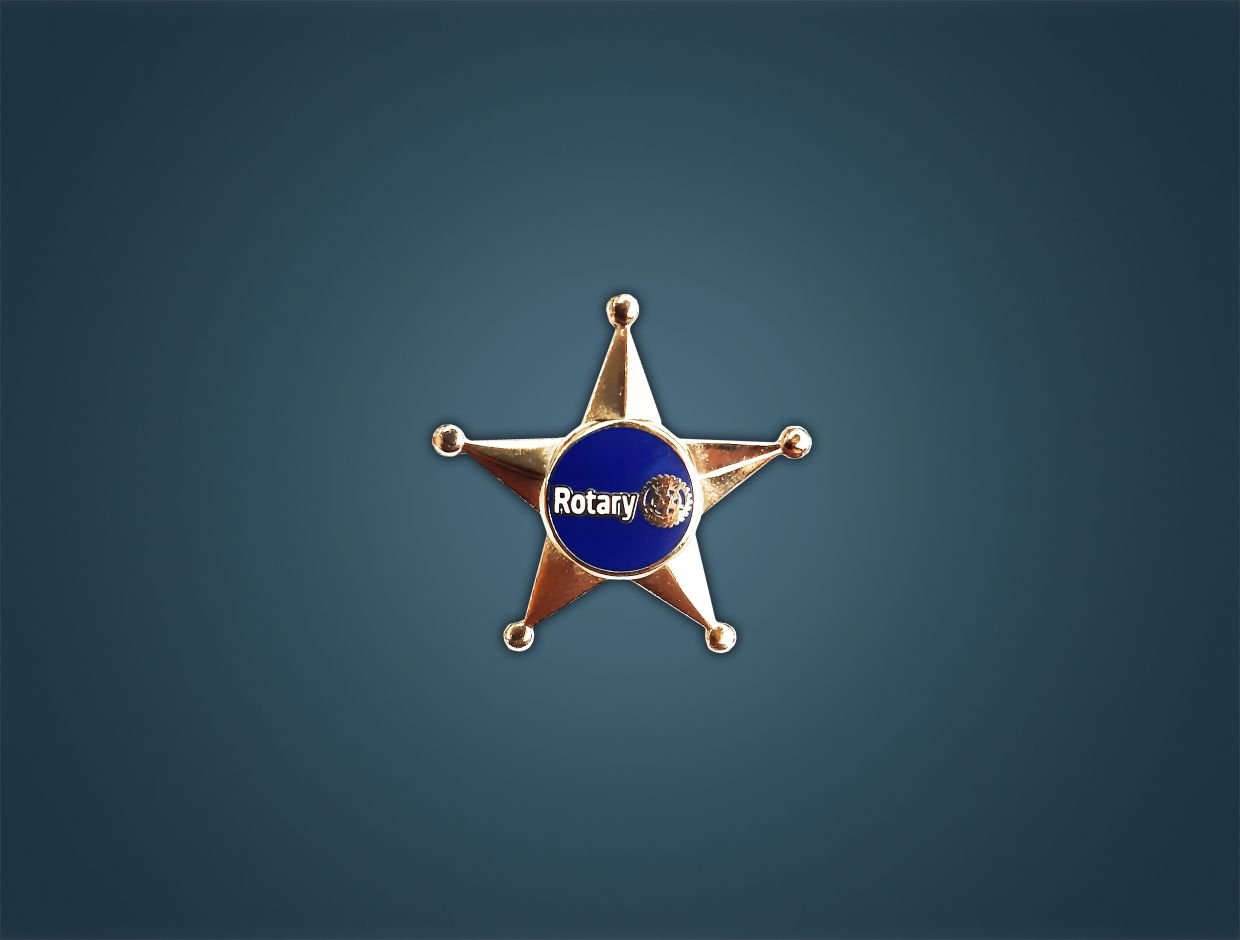 Rotary Star Lapel Pin