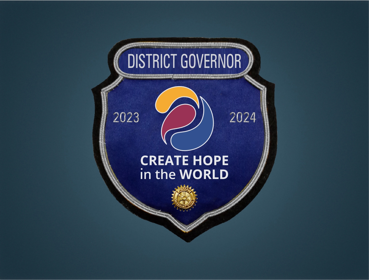 Rotary Theme 2021-22 Embroidered Pocket Badge