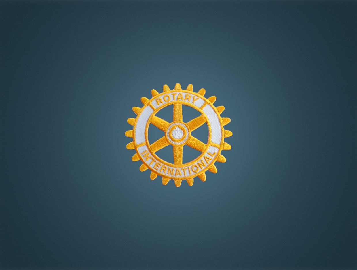 Rotary Emblem - Iron On Badge