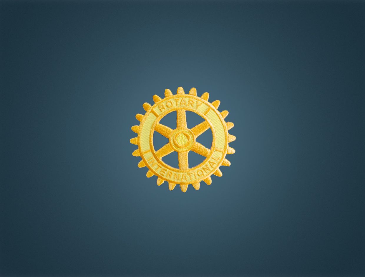Rotary Emblem - Iron On Badge